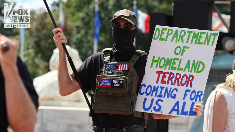 homeland security protester