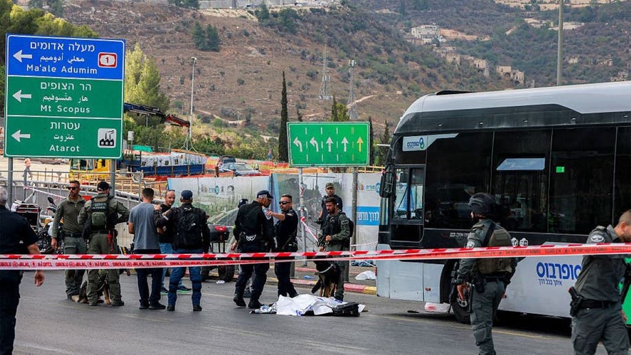 Jerusalem bus shooting scene