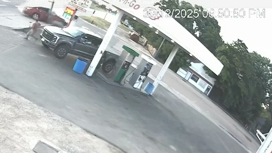 Brady Johnson dodges car