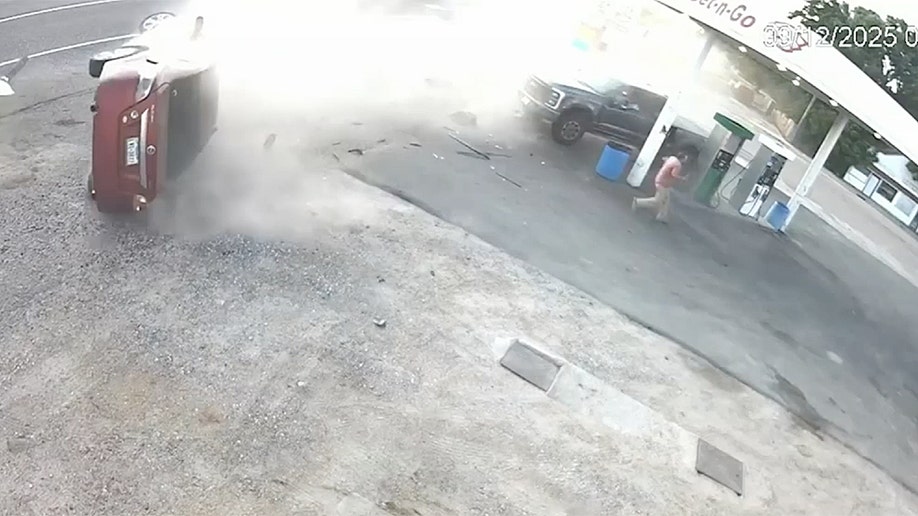 Brady Johnson ran far away from crashing car