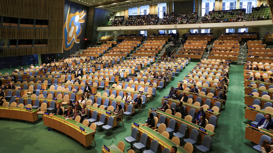 UN chamber empty as Netanyahu speaks