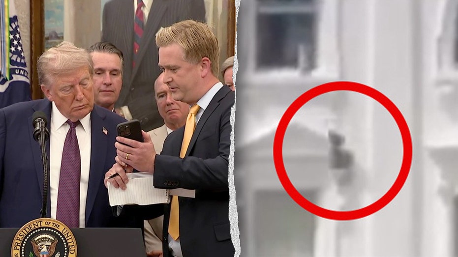 Trump addresses bizarre viral video of mystery items tossed from White House window