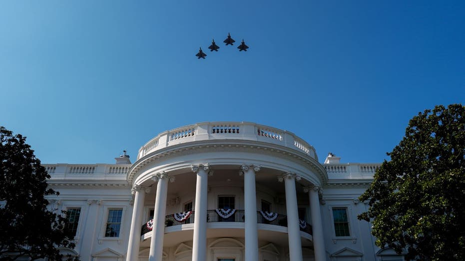 Trump welcomes Polish president with flyover tribute to fallen fighter pilot