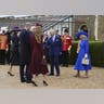 Donald Trump, Melania Trump greeted by King Charles, Queen Camilla, Prince William and Princess Catherine