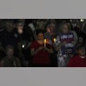 People attend a Catholic rosary prayer vigil for Charlie Kirk after he was assassinated during a Utah college event.