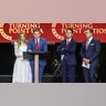 Speakers at Charlie Kirk memorial service