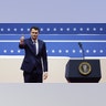Charlie Kirk gives the thumbs up