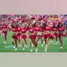Chiefs cheerleaders at a preseason game