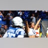 Colts cheerleader smiles
