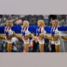 Cowboys cheerleaders in a preseason game