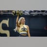 Saints cheerleader at the Superdome
