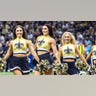 Saints cheerleaders perform