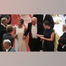 Rupert Murdoch and his wife Elena at the state banquet in Windsor, England in September 2025.