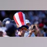 Fan looks on at Ryder Cup
