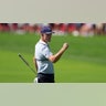Justin Rose celebrates