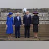 Queen Camilla, King Charles III, US President Donald Trump and first lady Melania Trump.