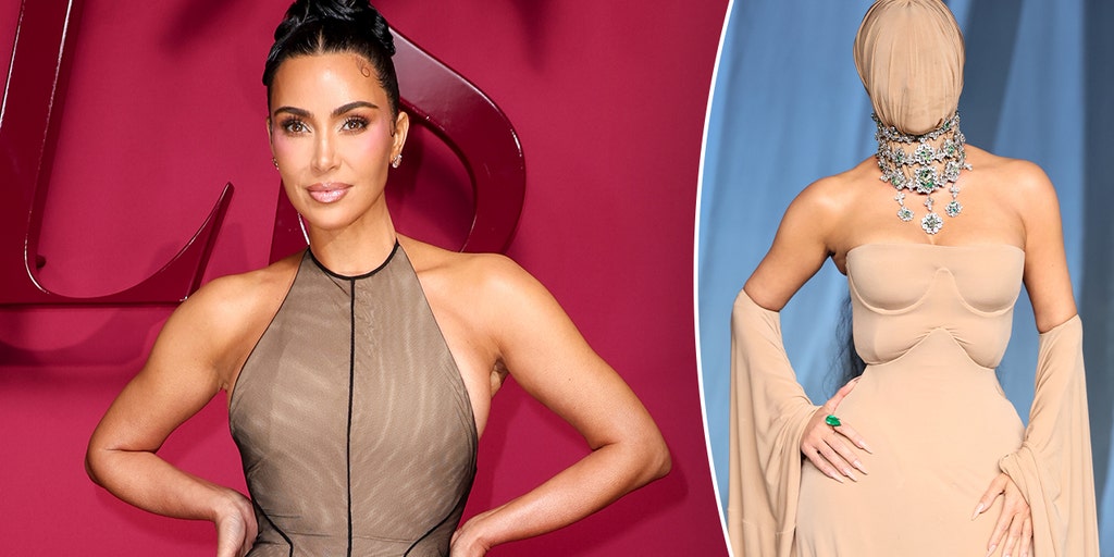 Kim Kardashian covers entire face with 'strange' nude mask at Academy Museum Gala, sparks online mystery