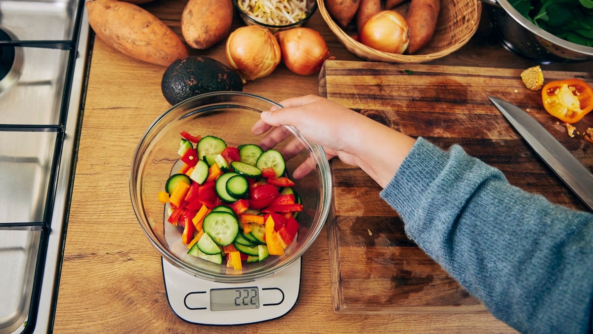 using a kitchen scale