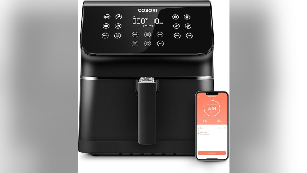 This smart air fryer sends notifications when dinner is done.