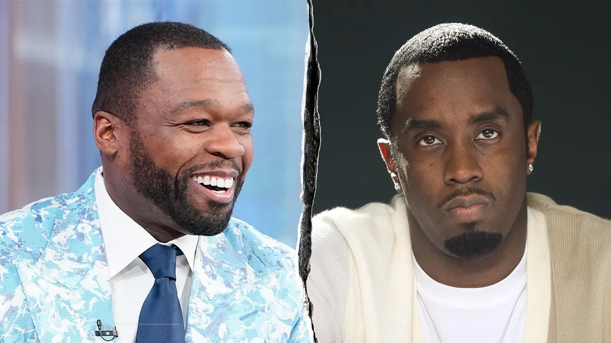 50 Cent (left); Sean "Diddy" Combs (right)