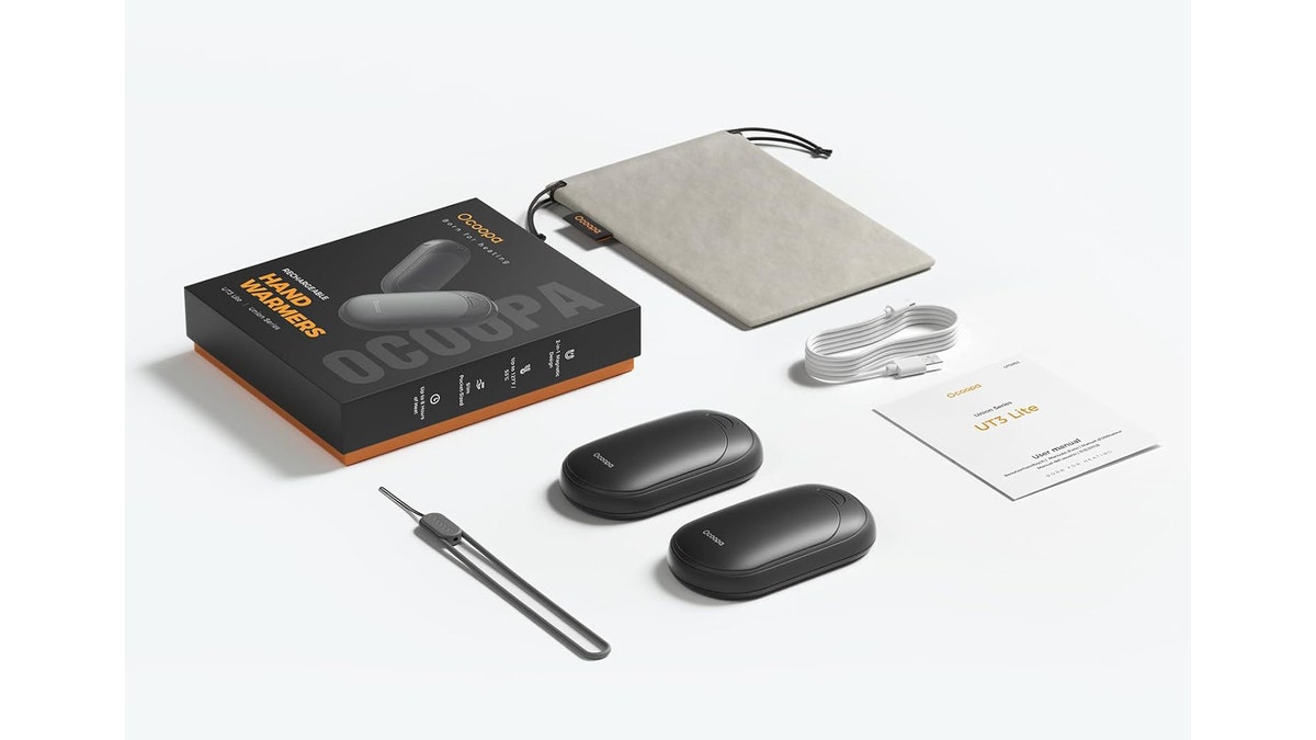 Warm your hands with these rechargeable hand warmers.  