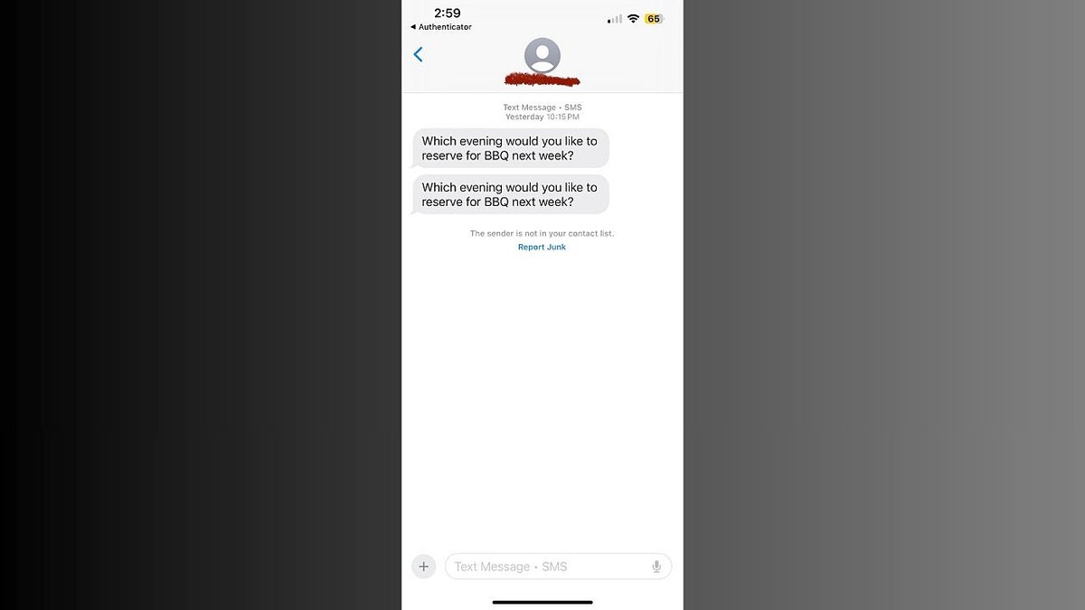 Text scammers use fake BBQ invites to push WEEX crypto trading schemes targeting victims nationwide 1 A scam text is seen on a smartphone.