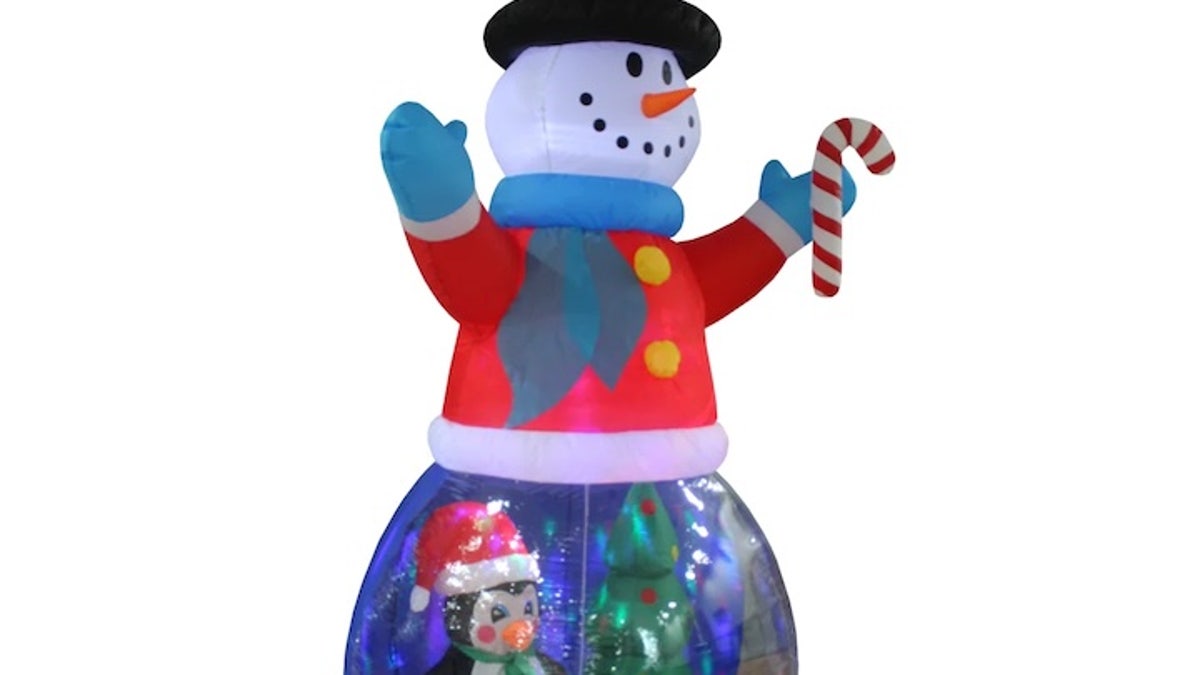 Inflatable snowman
