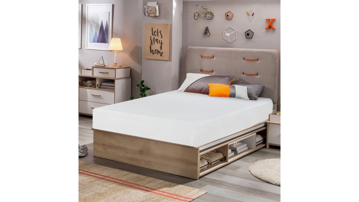 This twin mattress is perfect for kids’ or guest bedrooms.