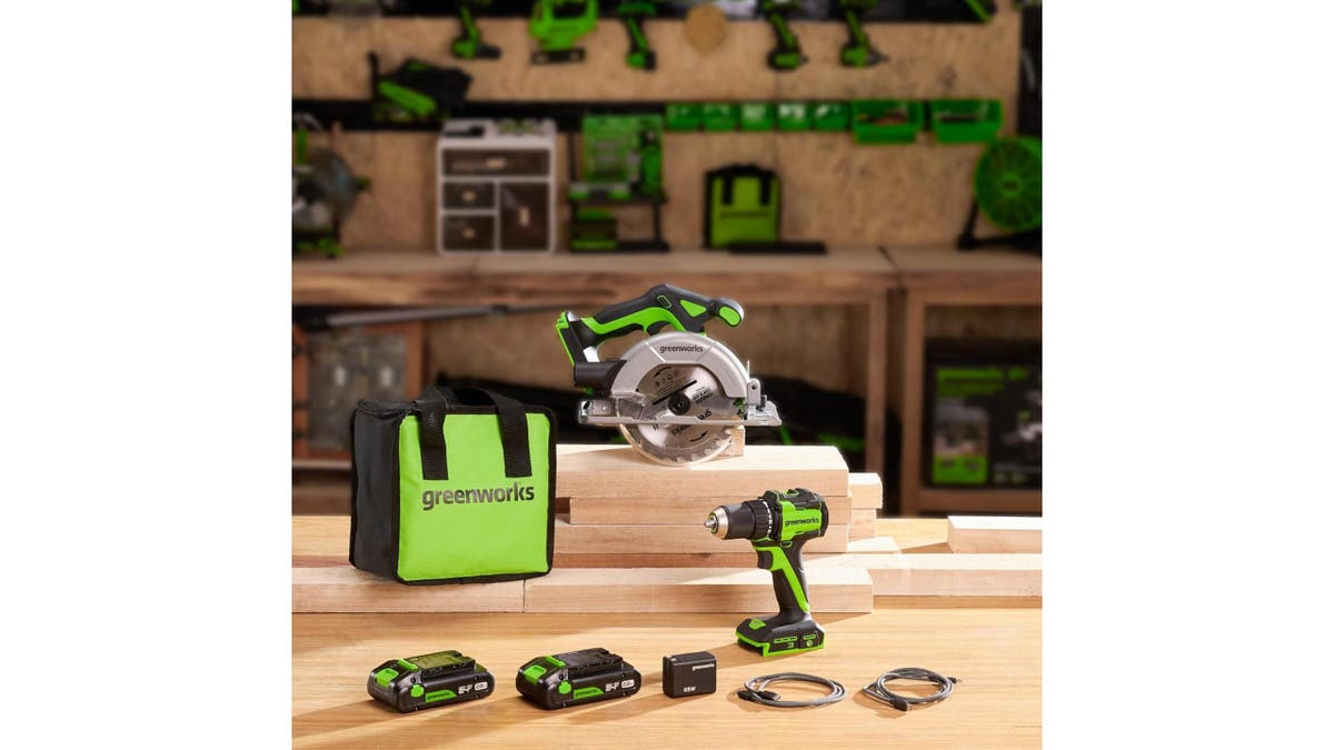 Get a saw and drill for less than $200. 
