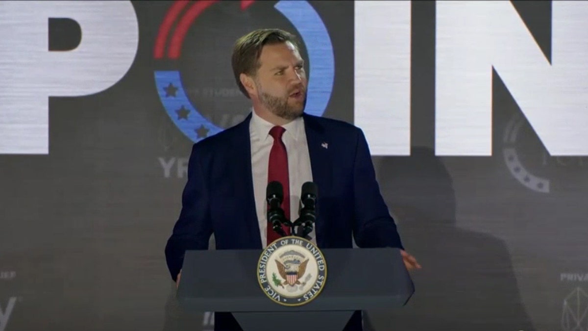Vice President JD Vance speaks at Ole Miss TPUSA event