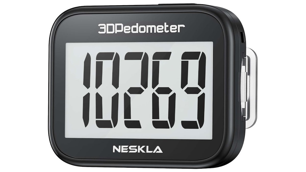 Clip this pedometer on for constant step tracking.