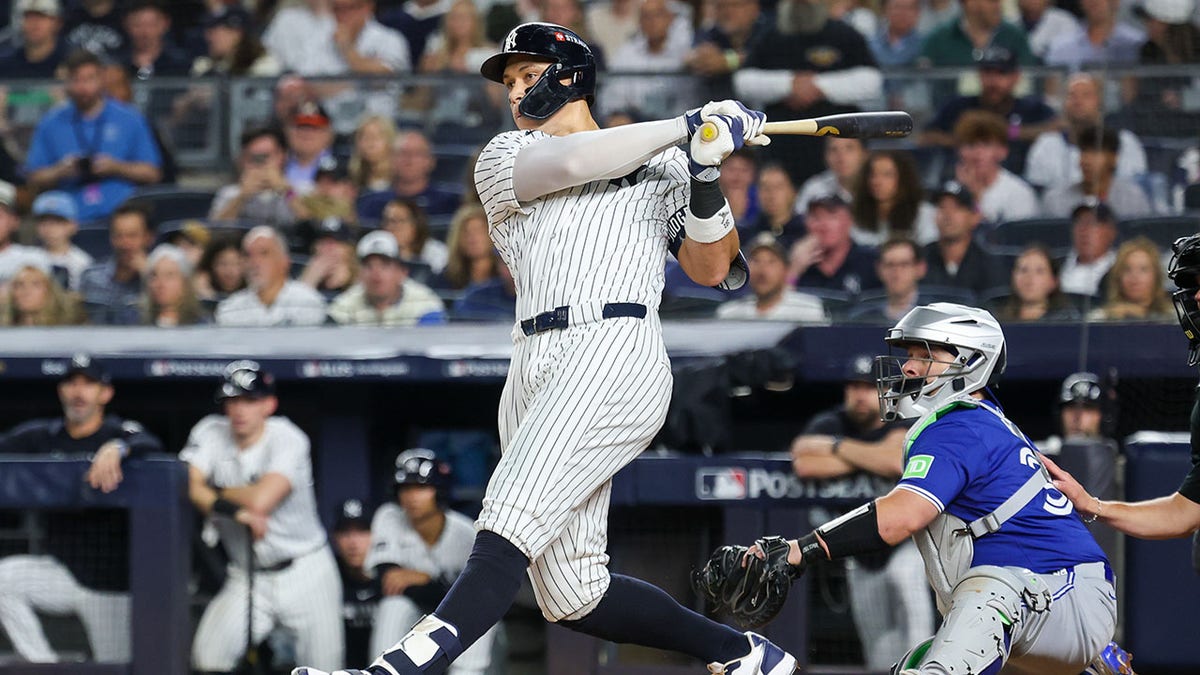 Aaron Judge swings