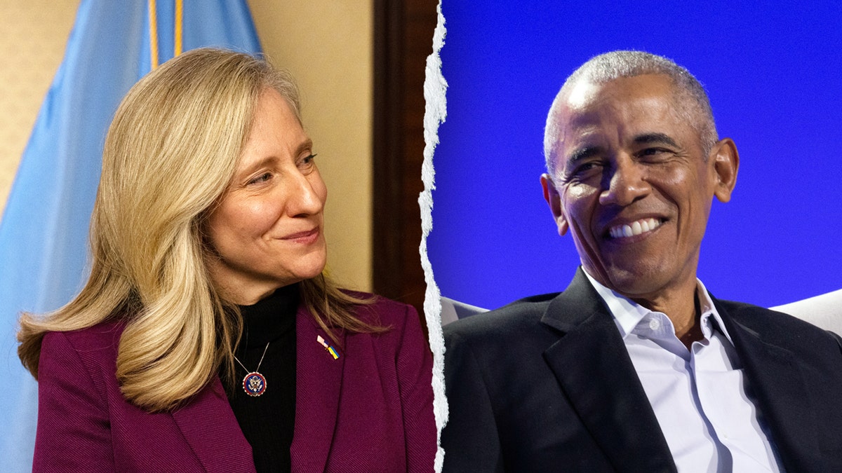 Virginial gubernatorial candidate Abigail Spanberger and former President Barack Obama