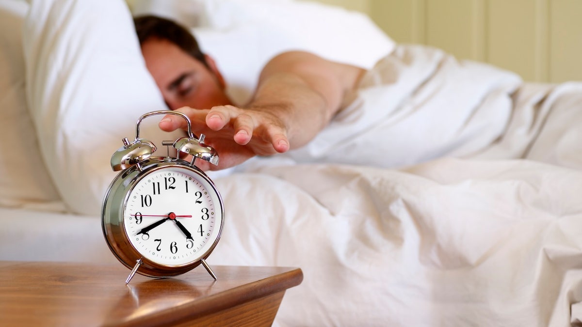 turning off alarm clock