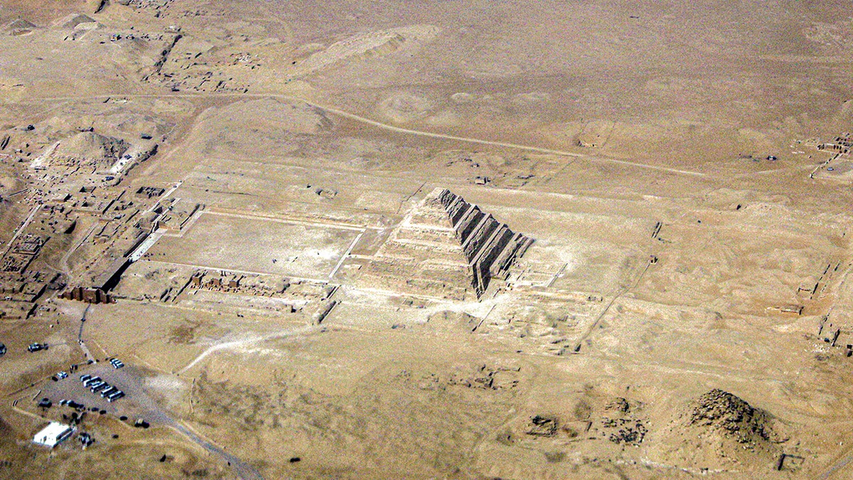 Aerial view of necropolis