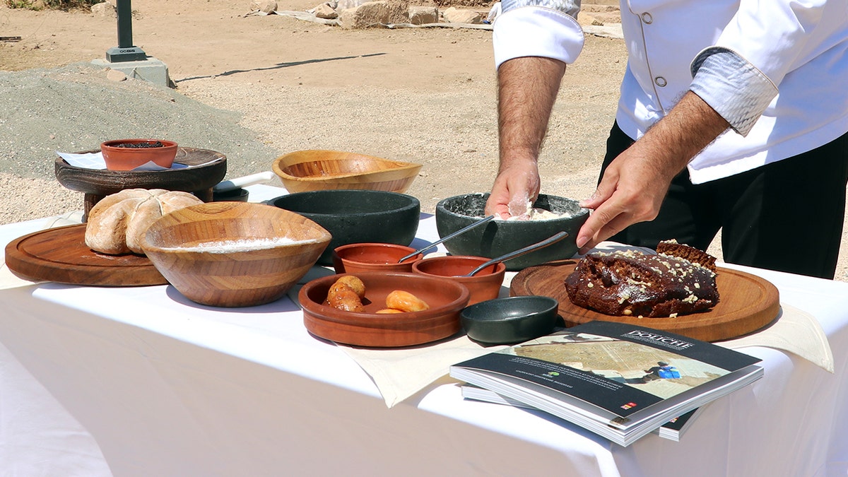 Chef preparing ancient foods