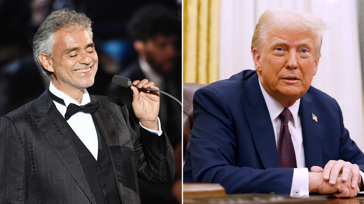 Andrea Bocelli and Donald Trump