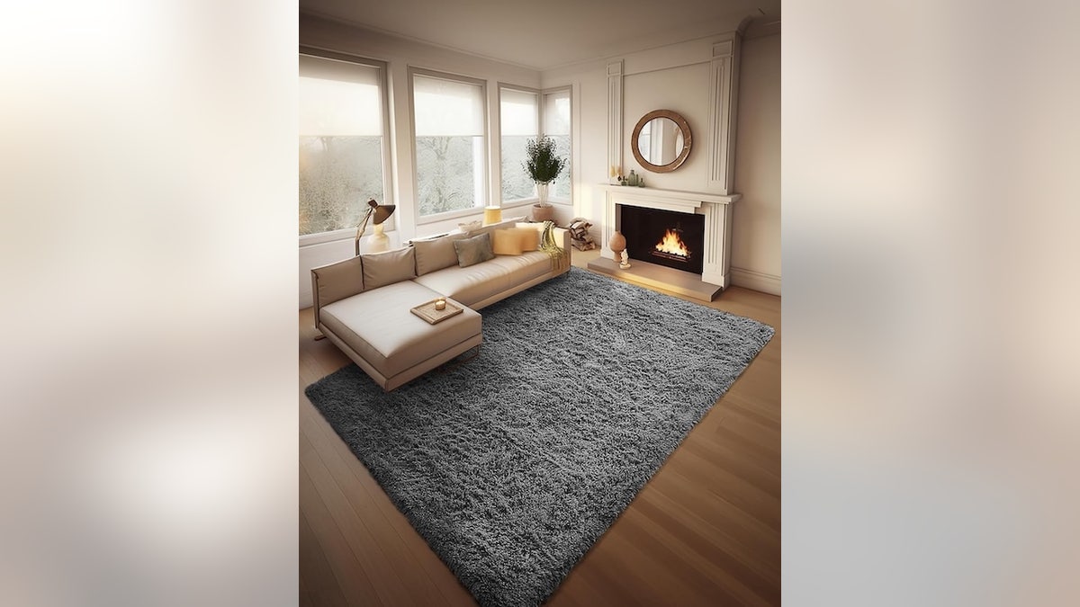 Keep your floors warm with area rugs.