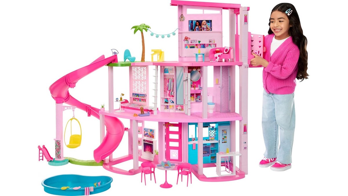 This Barbie Dreamhouse is huge with lots of amazing details.  