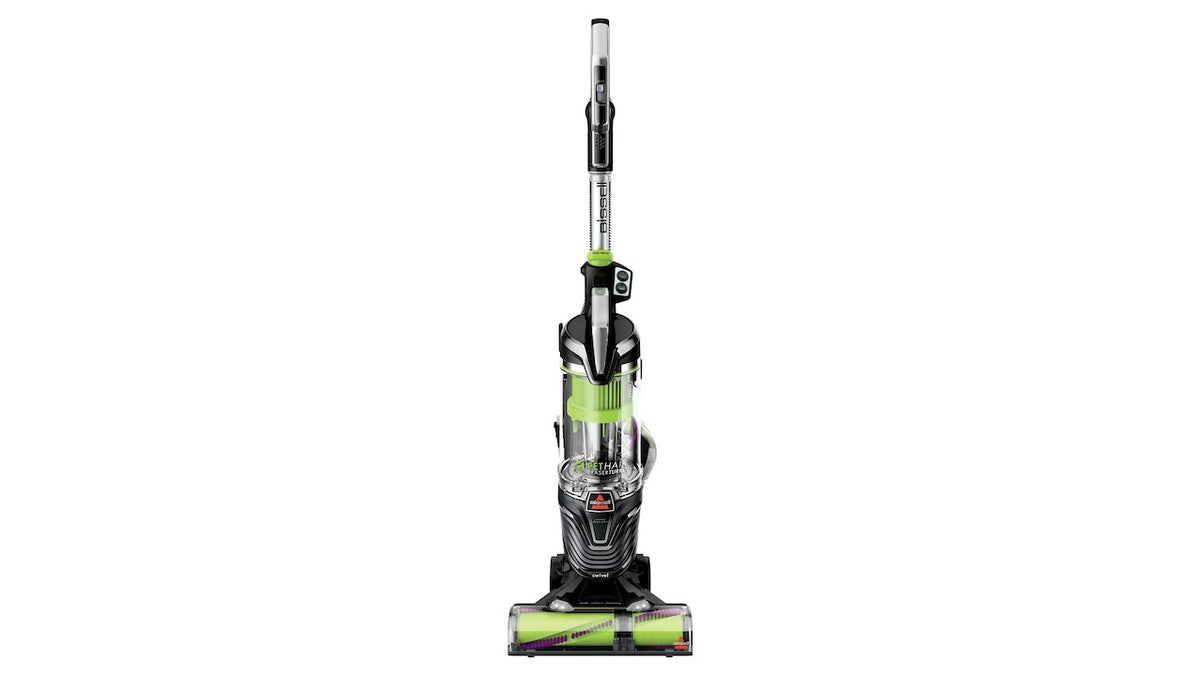 Clean up pet hair and allergens using a lightweight vacuum.