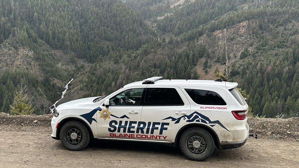 Blaine County Sheriff’s Office vehicle in the mountains