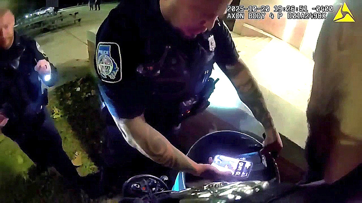 Police found a bag of chips in the trash.