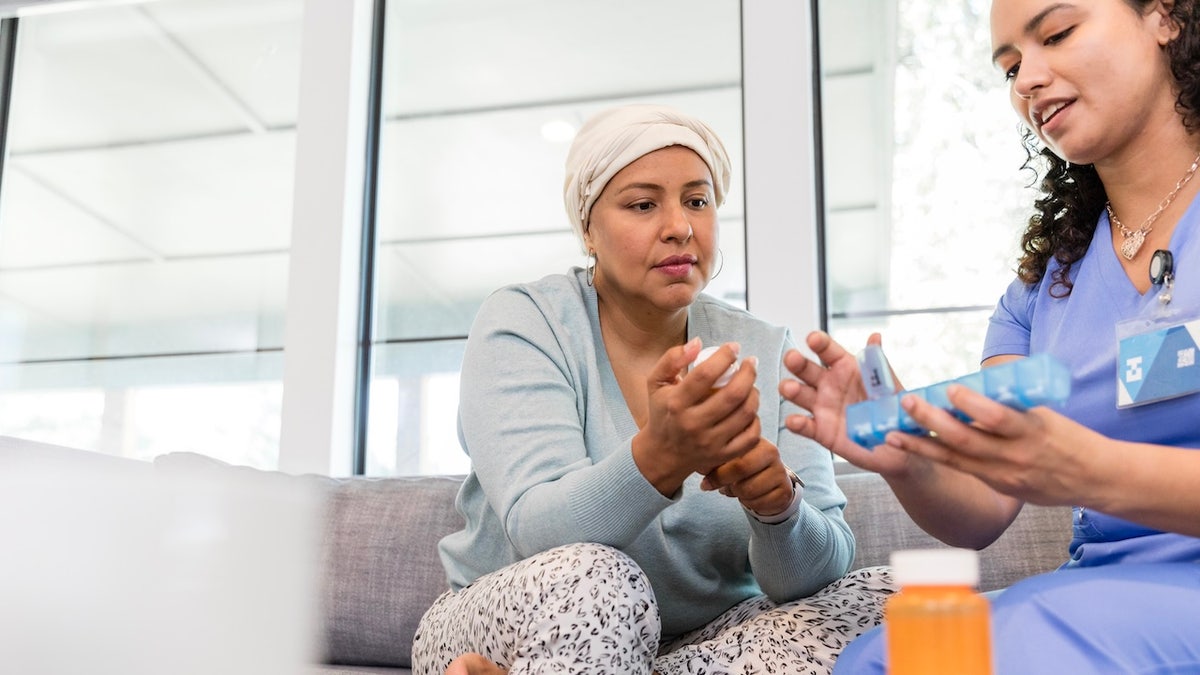 Breast cancer patient pills