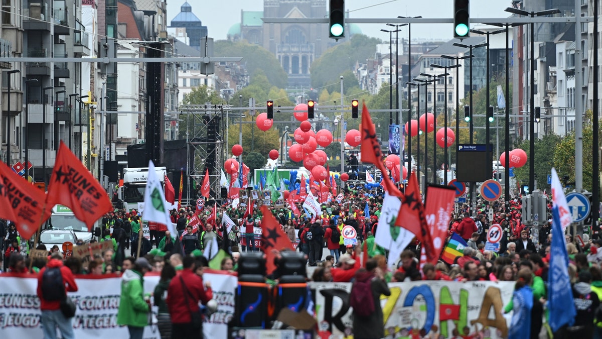 Principais estradas de Bruxelas fechadas devido a protestos