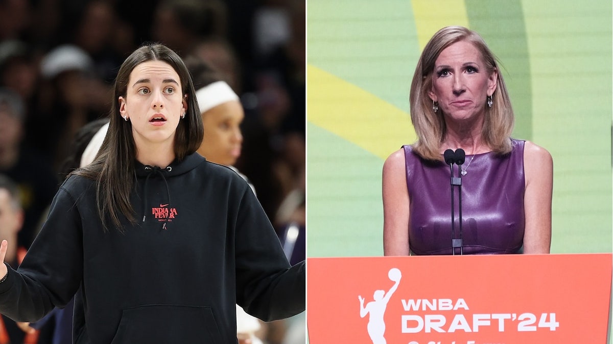 Caitlin Clark and Cathy Engelbert