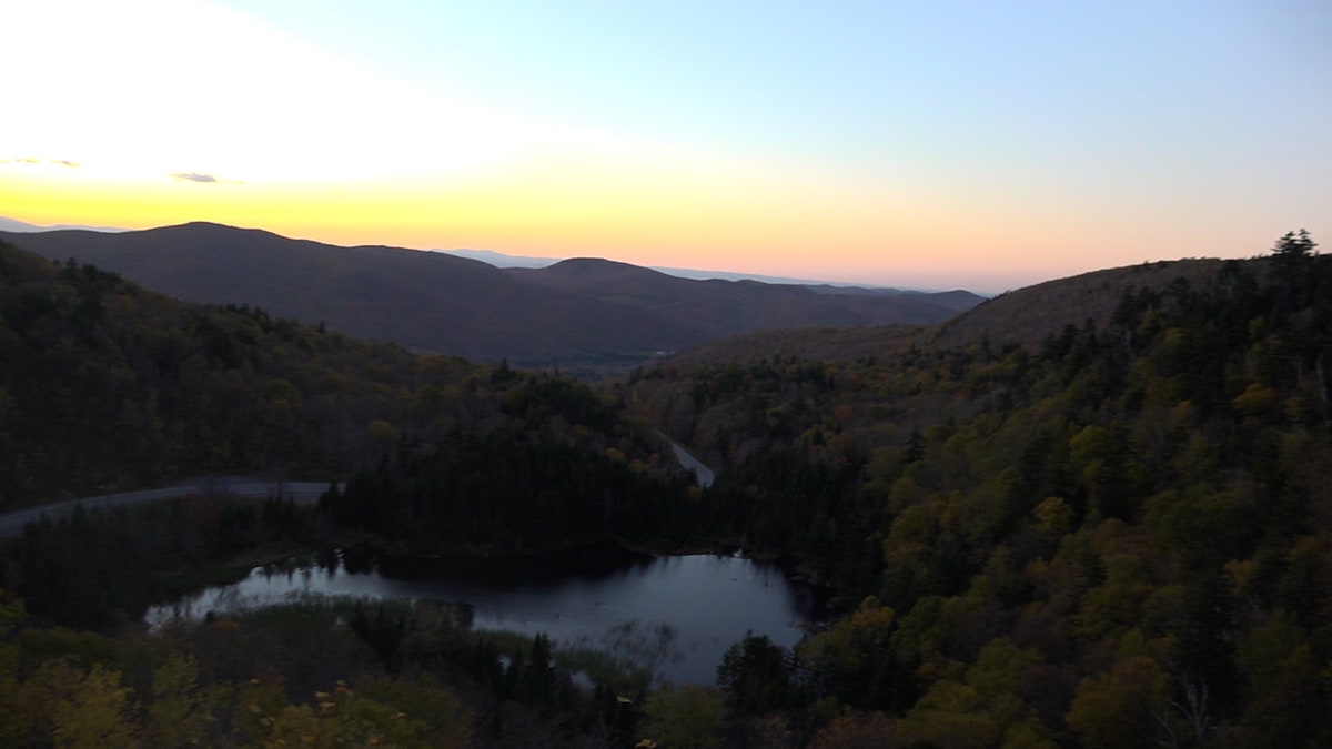 Camel's Hump Mountain at sunset