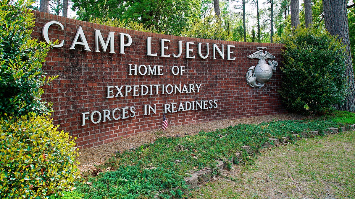 Camp Lejeune Marine Base main gate