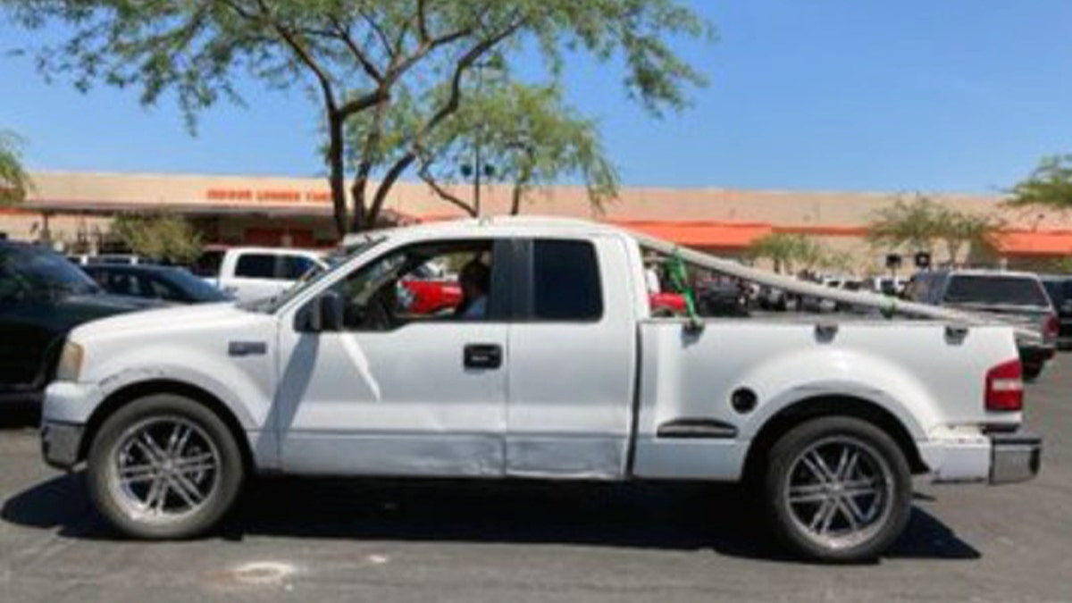 white ford truck