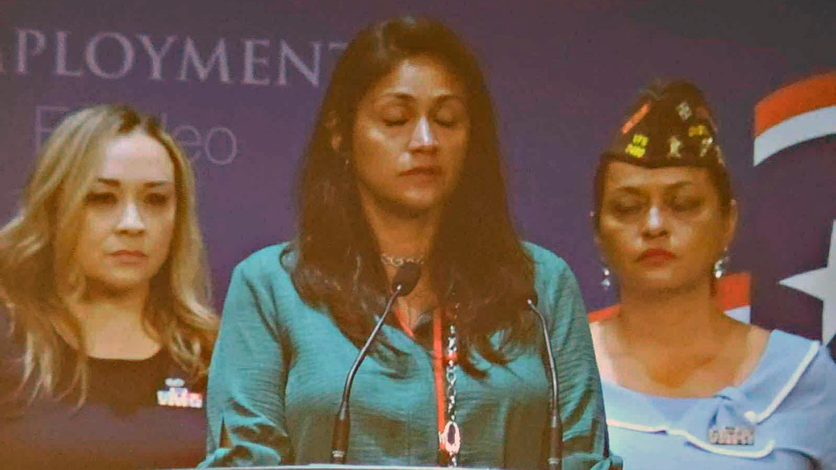 Castle speaking at the LULAC National Women's Convention.