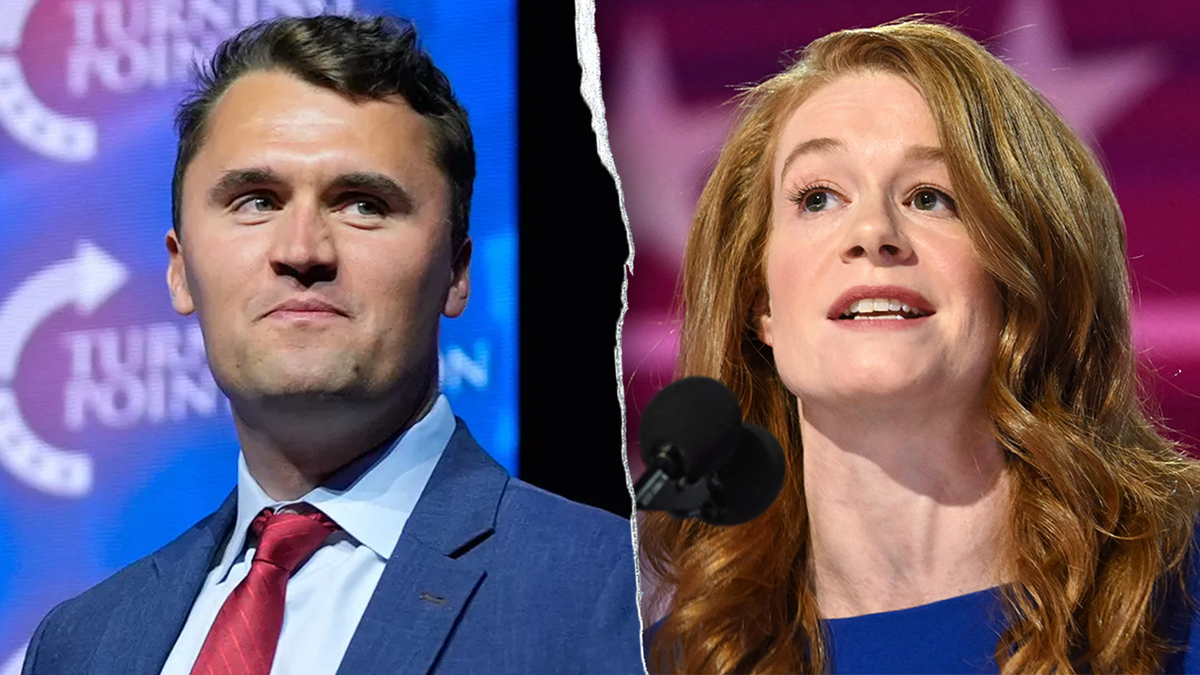 Charlie Kirk and Michigan state Sen. Mallory McMorrow